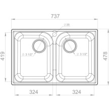 Кухонная мойка GranFest Quarz терракот GF-Z15