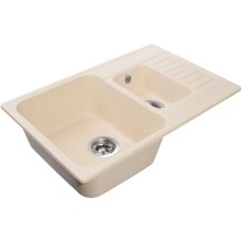 Кухонная мойка GranFest Quarz бежевый GF-Z21K