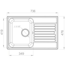 Кухонная мойка GranFest Quarz серый GF-Z78