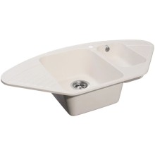 Кухонная мойка GranFest Quarz белый GF-Z14