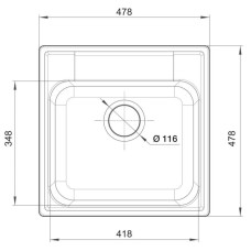 Кухонная мойка GranFest Quarz бежевый GF-Z48