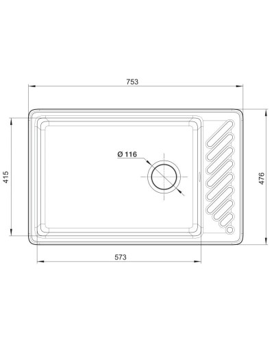 Кухонная мойка GranFest Quarz бежевый GF-Z51