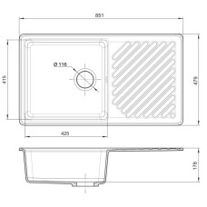 Кухонная мойка GranFest Quarz терракот GF-Z53