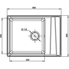 Кухонная мойка GranFest серый Level GF-LV-660L
