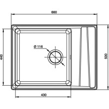 Кухонная мойка GranFest топаз Level GF-LV-660L