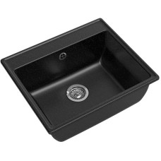 Кухонная мойка GranFest черный Vertex GF-V-580