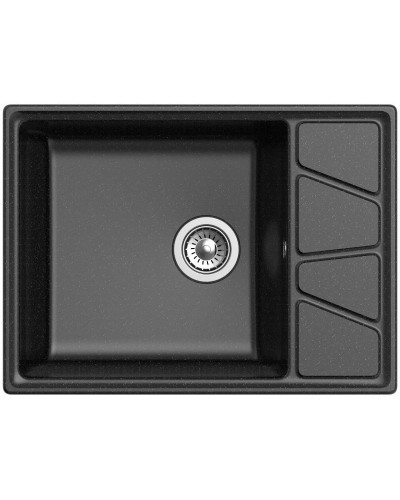 Кухонная мойка GranFest черный Vertex GF-V-680L
