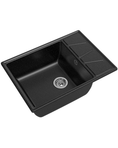 Кухонная мойка GranFest черный Vertex GF-V-680L