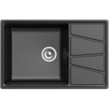 Кухонная мойка GranFest черный Vertex GF-V-780L