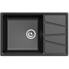 Кухонная мойка GranFest черный Vertex GF-V-780L
