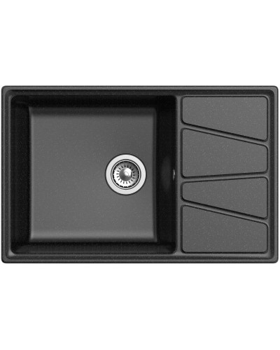 Кухонная мойка GranFest черный Vertex GF-V-780L