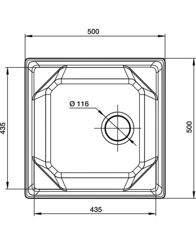 Кухонная мойка GranFest топаз Unique GF-U-500