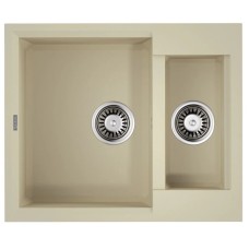 Кухонная мойка Tetogranit Omoikiri Sakaime 60-2-BE ваниль 4993909