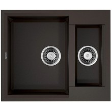 Кухонная мойка Tetogranit Omoikiri Sakaime 60-2-DC темный шоколад 4993912