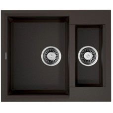 Кухонная мойка Tetogranit Omoikiri Sakaime 60-2-DC темный шоколад 4993912