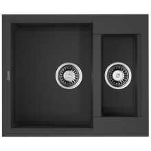 Кухонная мойка Tetogranit Omoikiri Sakaime 60-2-BL черный 4993908