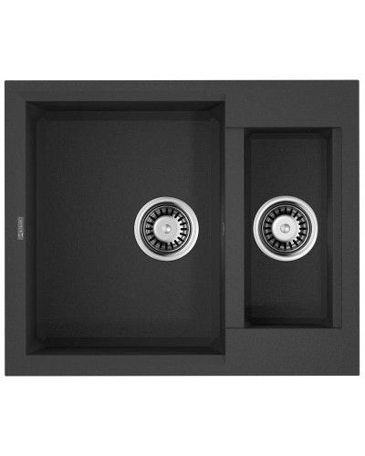 Кухонная мойка Tetogranit Omoikiri Sakaime 60-2-BL черный 4993908