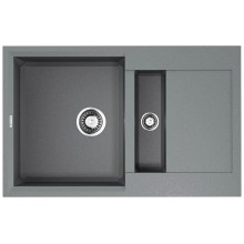 Кухонная мойка Tetogranit Omoikiri Sakaime 78-2-GR ленинградский серый 4993559