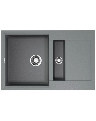 Кухонная мойка Tetogranit Omoikiri Sakaime 78-2-GR ленинградский серый 4993559