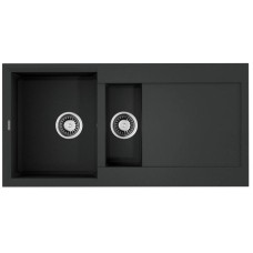Кухонная мойка Tetogranit Omoikiri Sakaime 100-2-BL черный 4993892