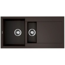 Кухонная мойка Tetogranit Omoikiri Sakaime 100-2-DC темный шоколад 4993896