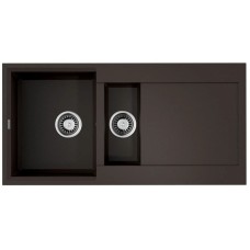 Кухонная мойка Tetogranit Omoikiri Sakaime 100-2-DC темный шоколад 4993896