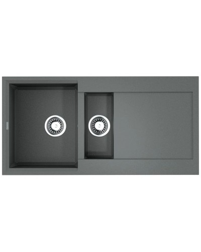 Кухонная мойка Tetogranit Omoikiri Sakaime 100-2-GR ленинградский серый 4993562