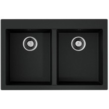 Кухонная мойка Tetogranit Omoikiri Bosen 80-2-BL черный 4993836