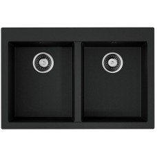 Кухонная мойка Tetogranit Omoikiri Bosen 80-2-BL черный 4993836