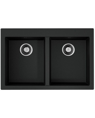 Кухонная мойка Tetogranit Omoikiri Bosen 80-2-BL черный 4993836