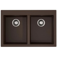 Кухонная мойка Tetogranit Omoikiri Bosen 80-2-DC темный шоколад 4993840