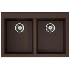 Кухонная мойка Tetogranit Omoikiri Bosen 80-2-DC темный шоколад 4993840