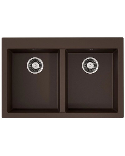 Кухонная мойка Tetogranit Omoikiri Bosen 80-2-DC темный шоколад 4993840