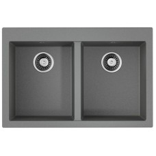 Кухонная мойка Tetogranit Omoikiri Bosen 80-2-GR ленинградский серый 4993569