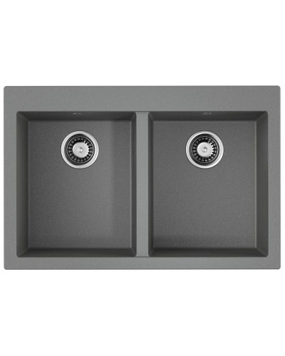 Кухонная мойка Tetogranit Omoikiri Bosen 80-2-GR ленинградский серый 4993569