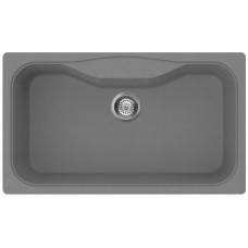 Кухонная мойка Tetogranit Omoikiri Maru 86-GR ленинградский серый 4993574