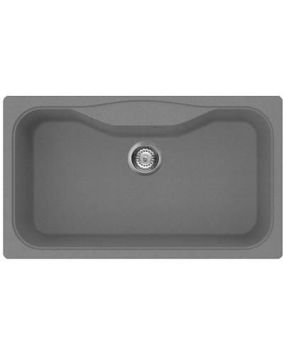 Кухонная мойка Tetogranit Omoikiri Maru 86-GR ленинградский серый 4993574