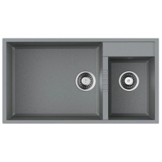 Кухонная мойка Tetogranit Omoikiri Tedori 85-2-U-GR ленинградский серый 4993542