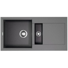 Кухонная мойка Tetogranit Omoikiri Sakaime 86-2-GR ленинградский серый 4993560