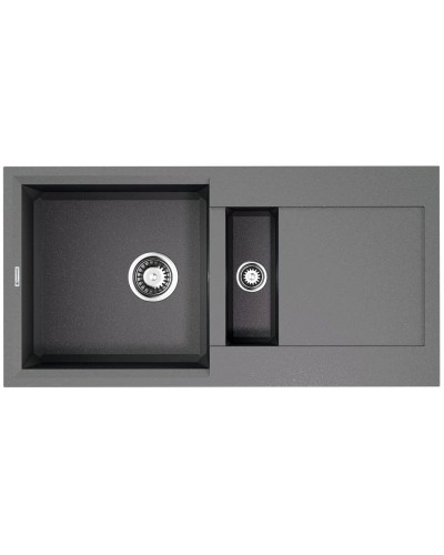 Кухонная мойка Tetogranit Omoikiri Sakaime 86-2-GR ленинградский серый 4993560