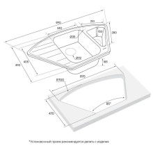 Кухонная мойка Paulmark Wiese серый металлик PM529050-GRM