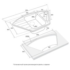 Кухонная мойка Paulmark Wiese серый металлик PM529050-GRM