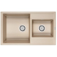 Кухонная мойка Paulmark Tandem песочный PM238250-QU