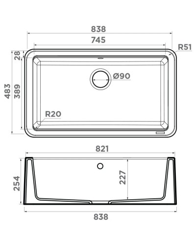 Кухонная мойка Tetogranit Omoikiri Tarento 83-WH белый 4993177