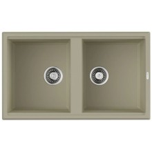 Кухонная мойка Tetogranit Omoikiri Tedori 86-2-BE ваниль 4993925