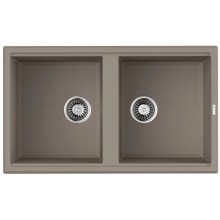 Кухонная мойка Tetogranit Omoikiri Tedori 86-2-SA бежевый 4993926