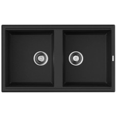 Кухонная мойка Tetogranit Omoikiri Tedori 86-2-BL черный 4993924