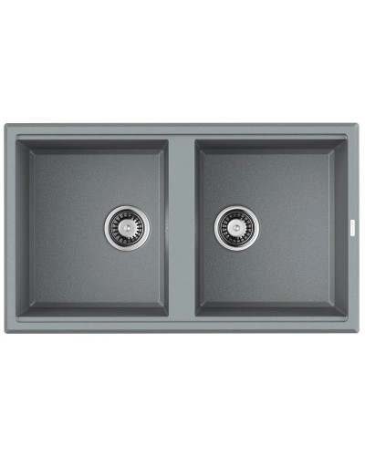 Кухонная мойка Tetogranit Omoikiri Tedori 86-2-GR ленинградский серый 4993572