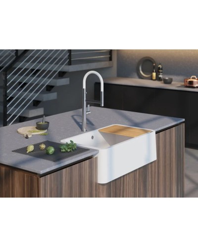 Кухонная мойка Tetogranit Omoikiri Tarento 83-WH белый 4993177