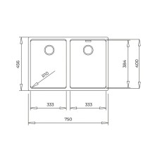 Кухонная мойка Teka Radea R10 2B 750 M-TG белый арктик 115260040